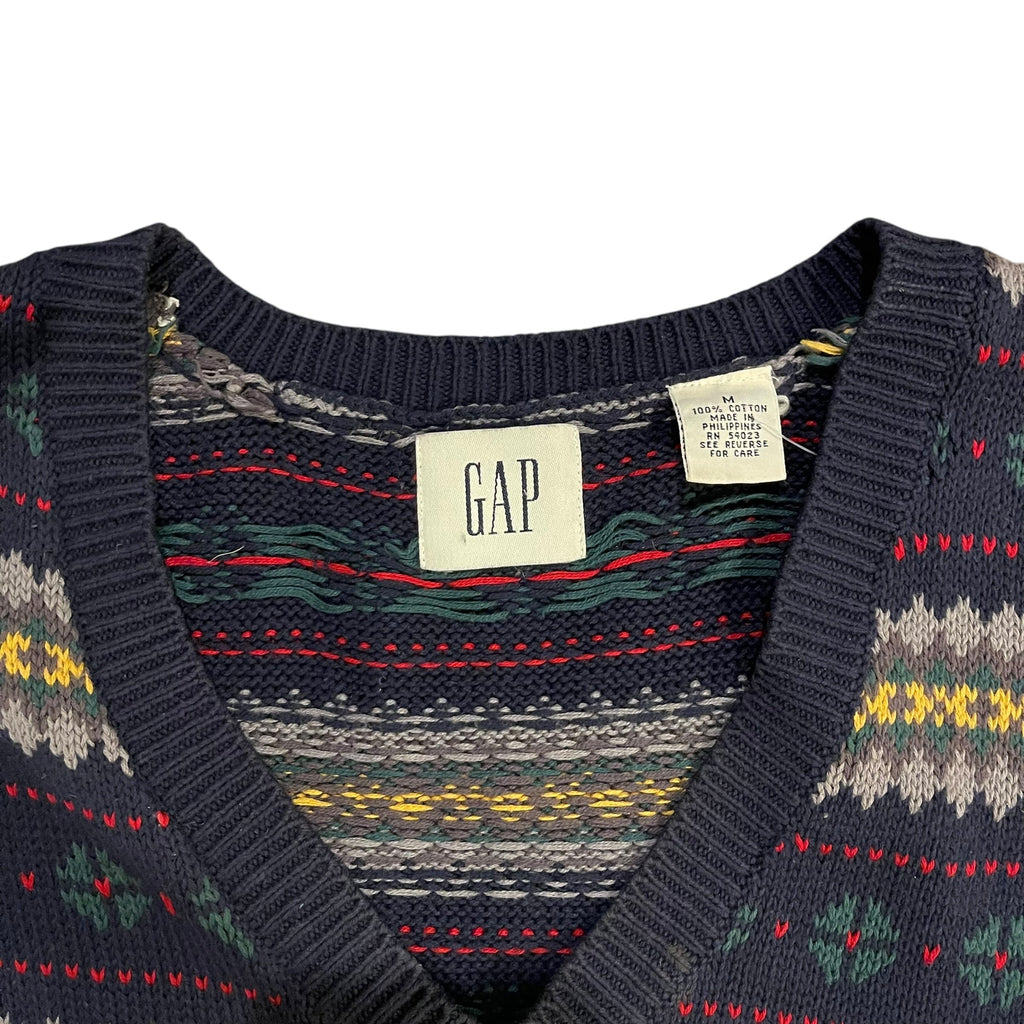 Gilet en maille multicolore
