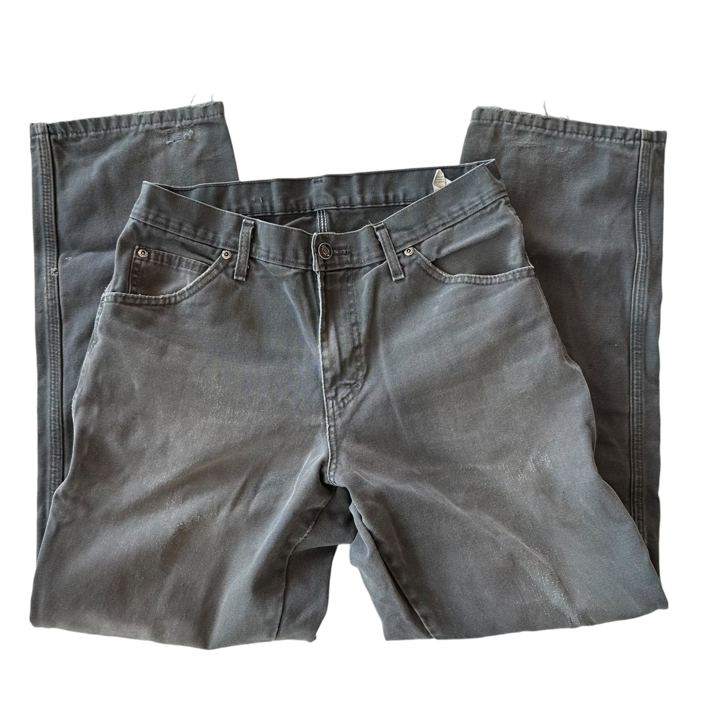 Pantalon vintage gris délavé