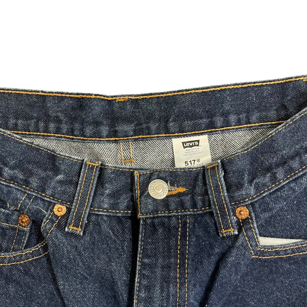 Jean en denim délavé foncé, style vintage