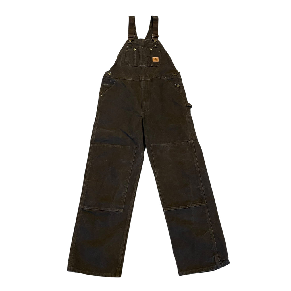 Salopette vintage marron foncé à double genou