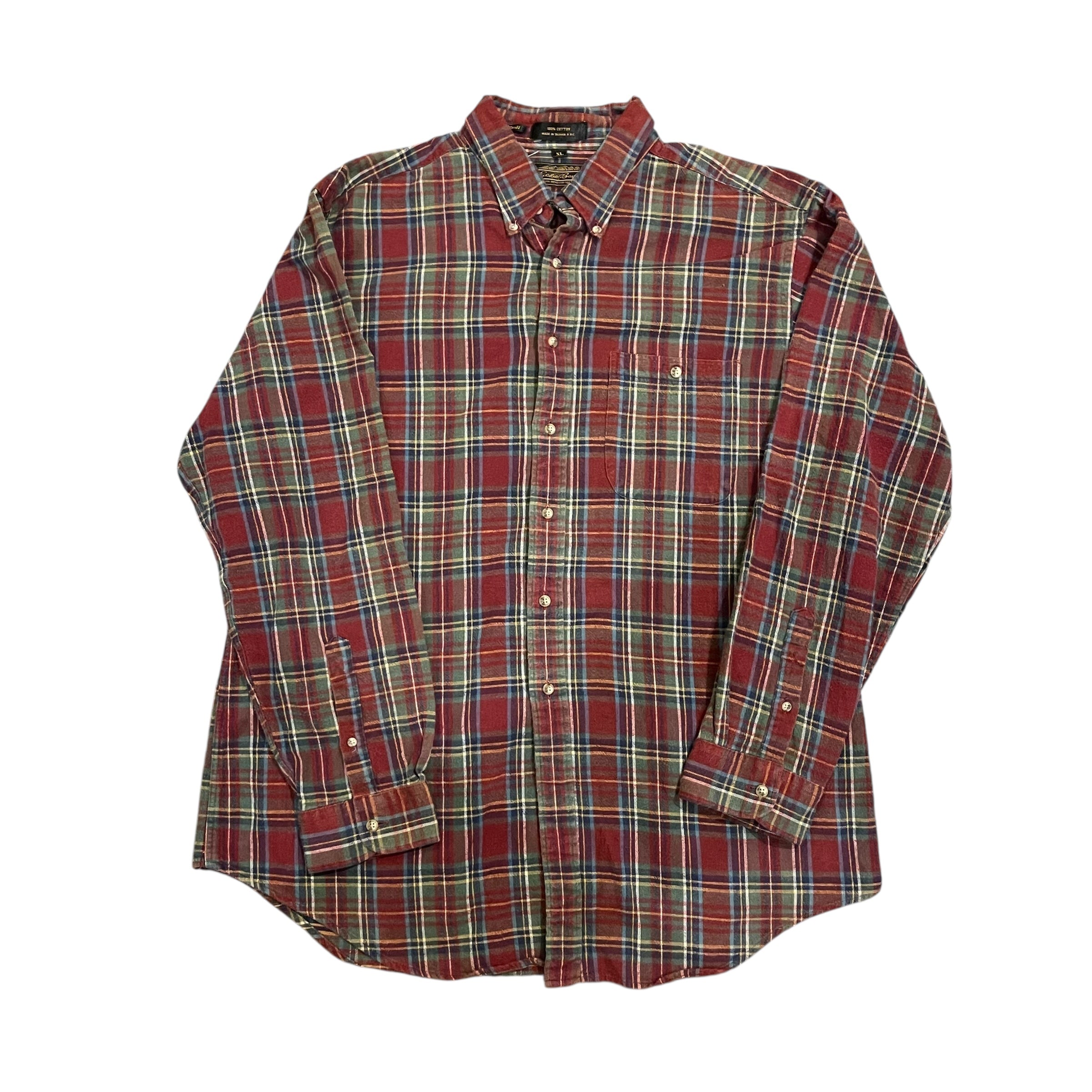 Flanelle écossaise rouge vintage