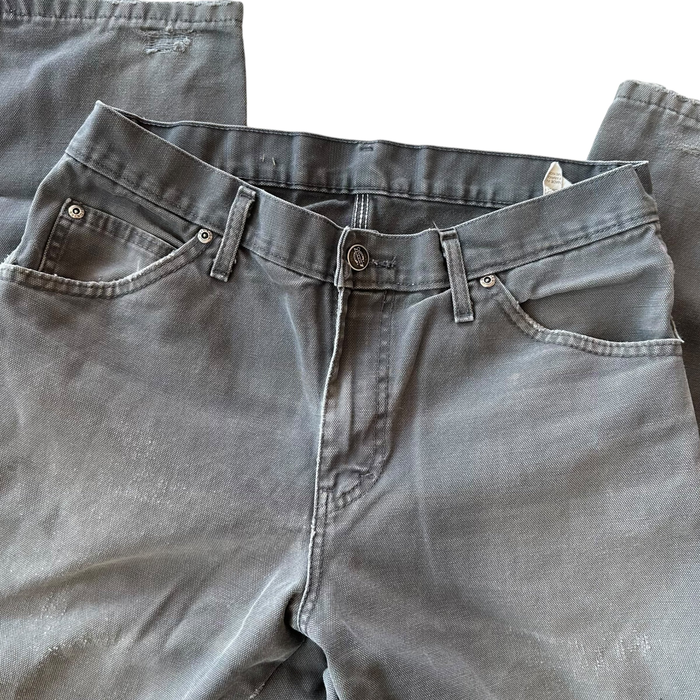 Pantalon vintage gris délavé