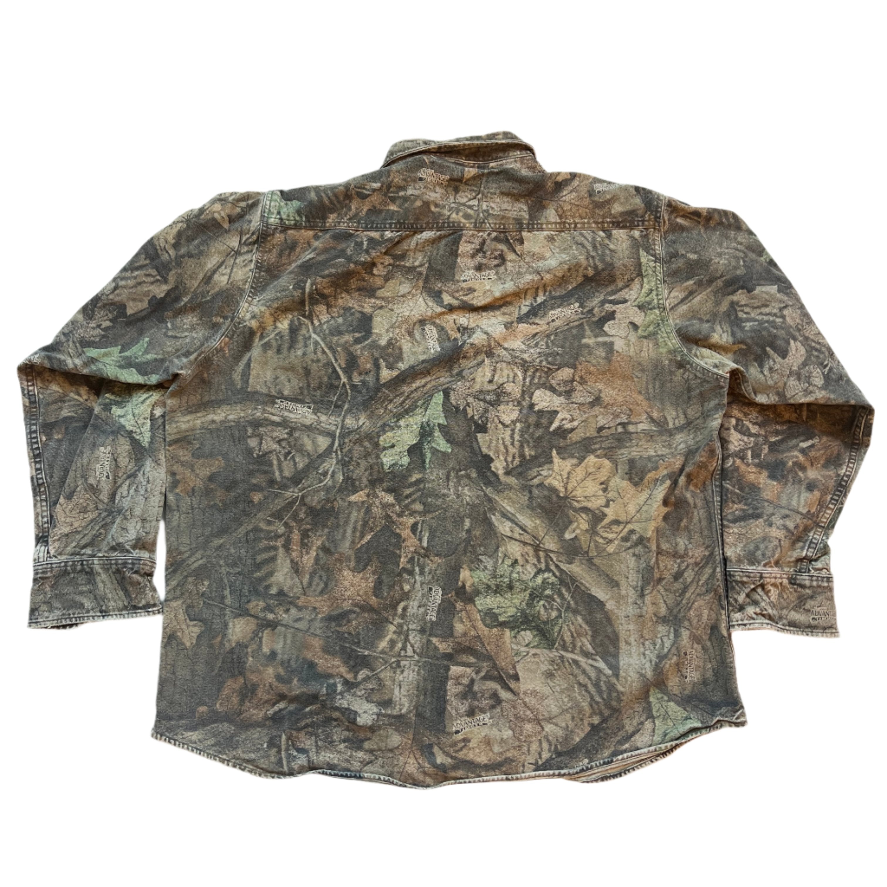 Chemise à carreaux camouflage vintage
