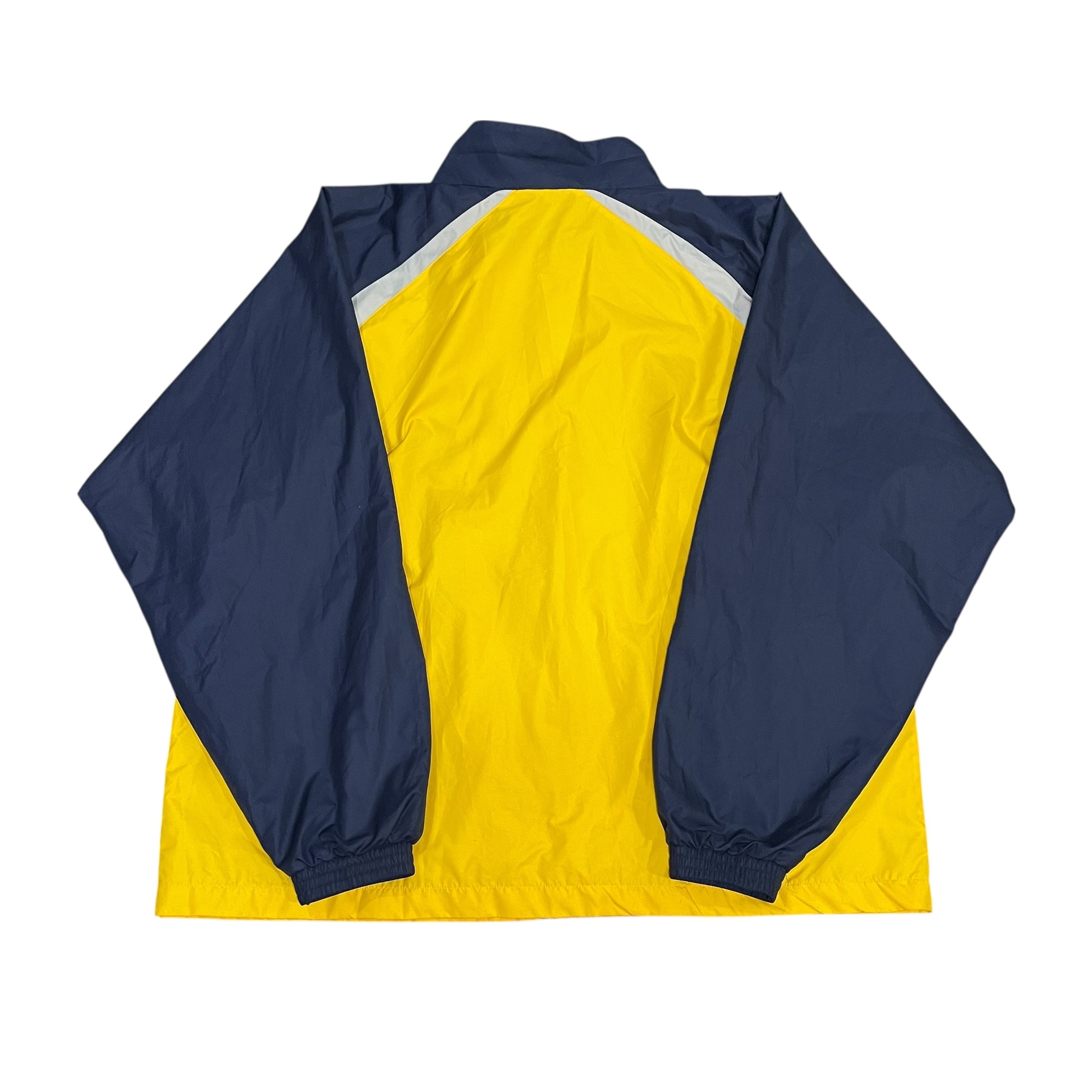 Coupe-vent vintage bleu et jaune