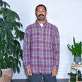 Flanelle écossaise rouge vintage