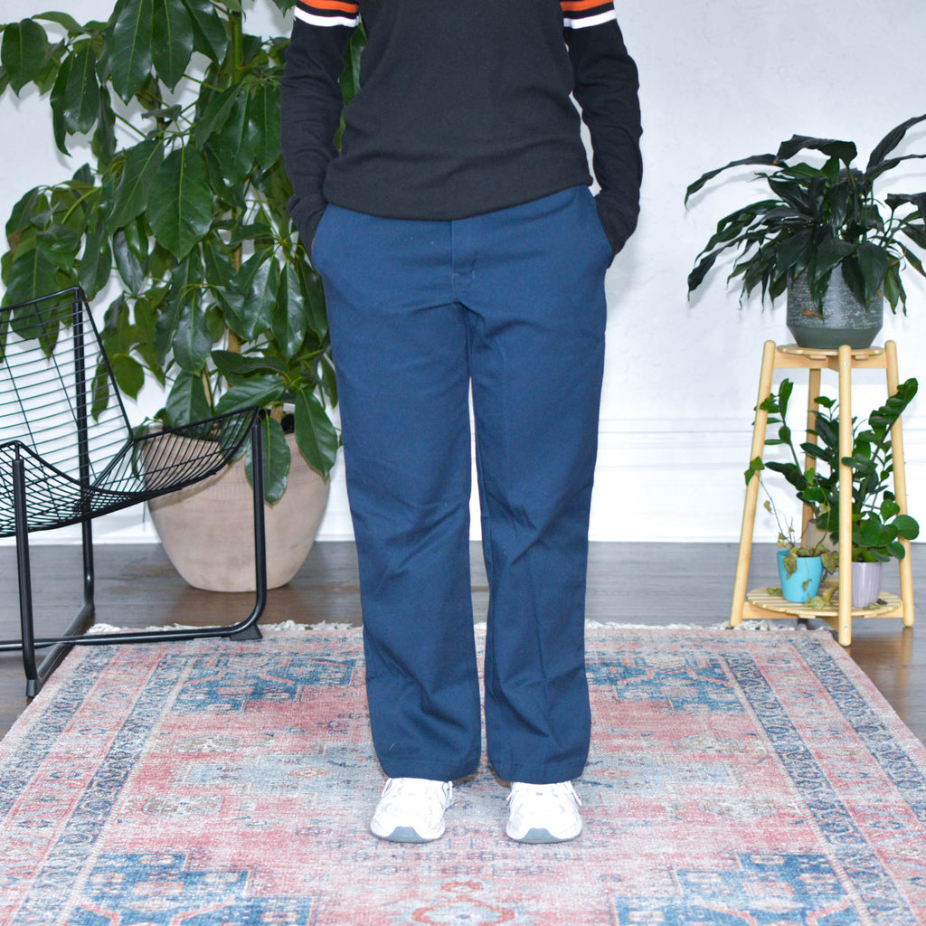 Pantalon de travail vintage bleu marine