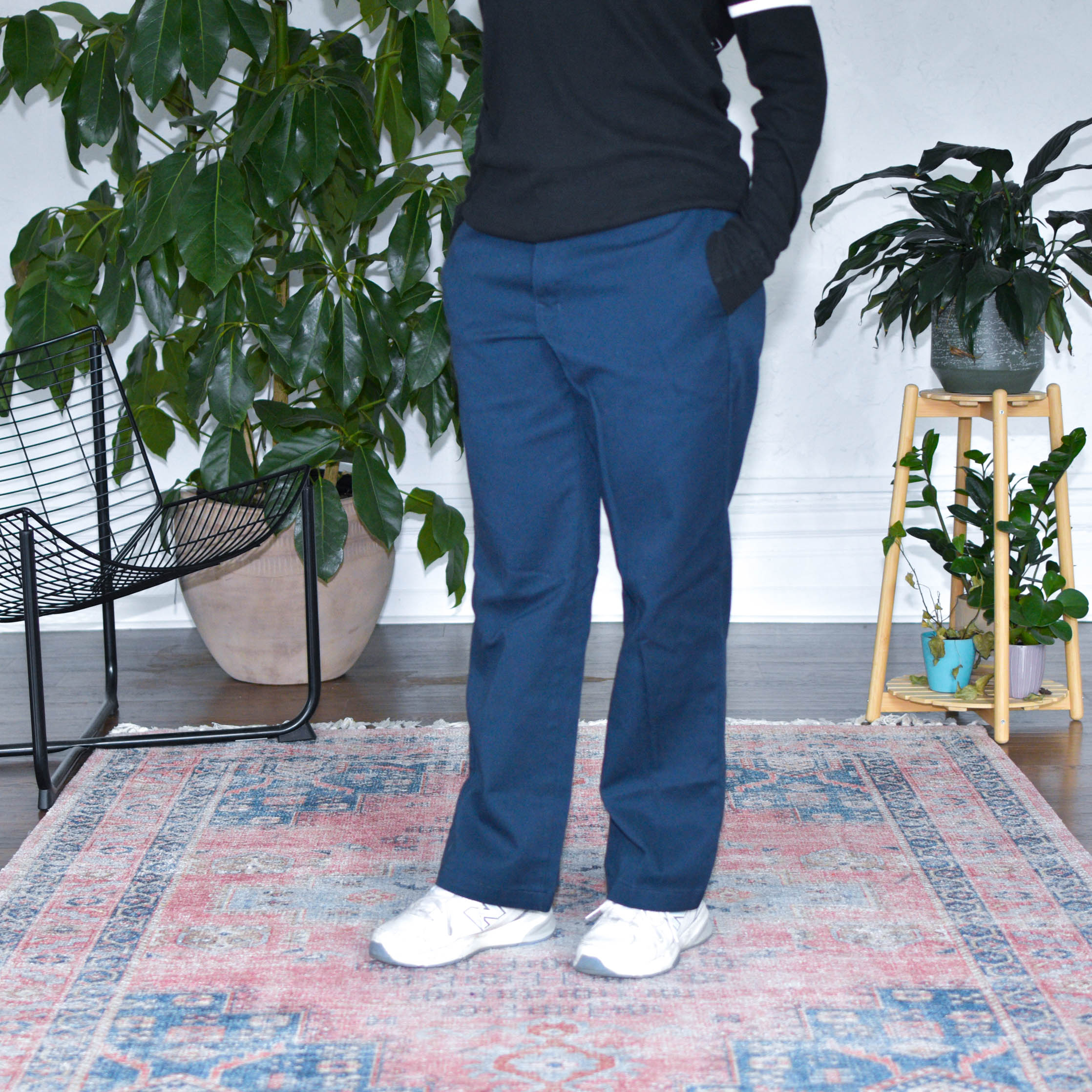 Pantalon de travail vintage bleu marine