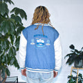 Veste en jean matelassée coupe Teddy vintage années 90