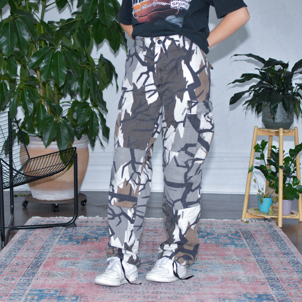 Pantalon cargo style camouflage Predator vintage