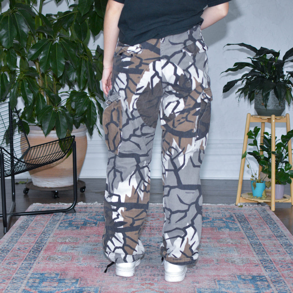 Pantalon cargo style camouflage Predator vintage