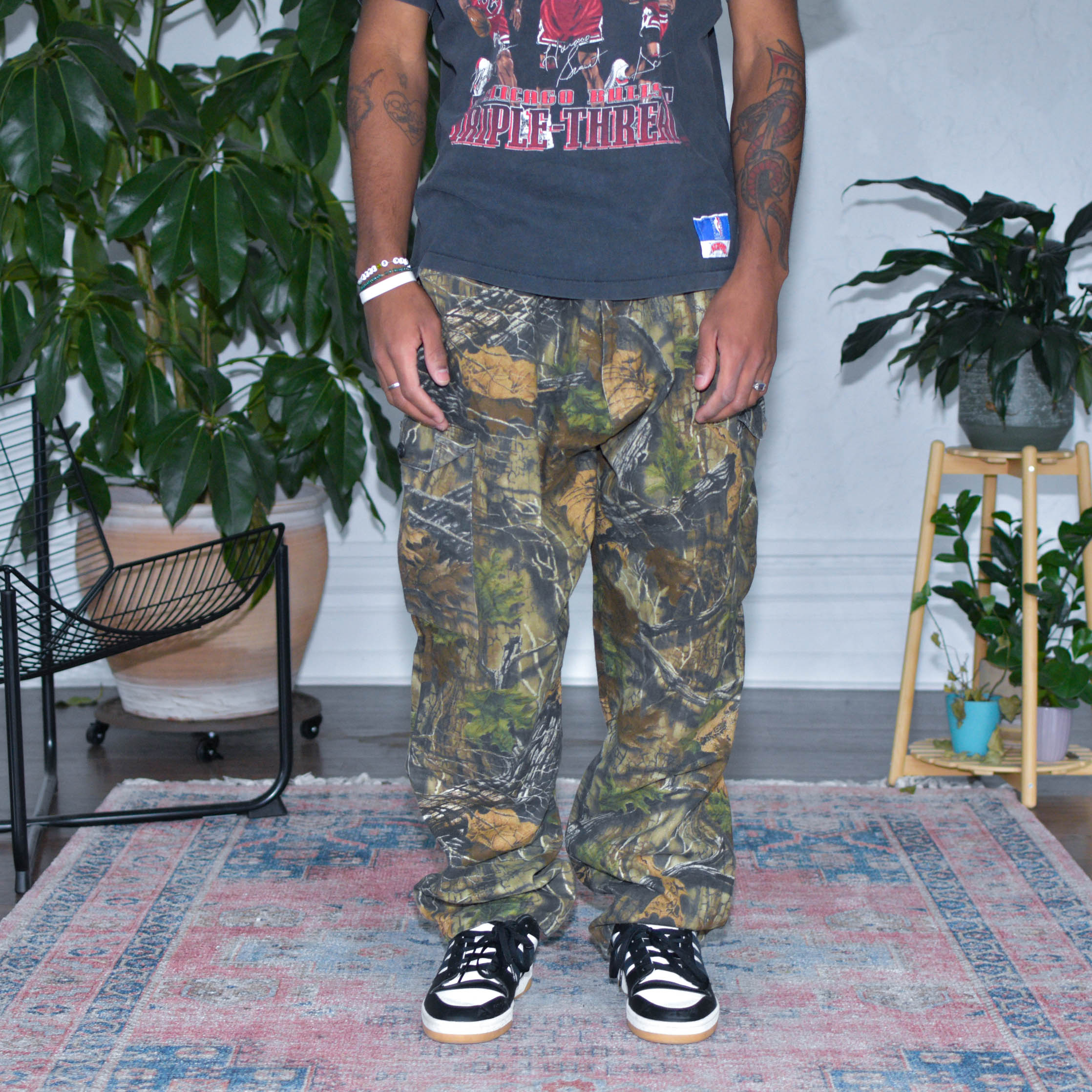 Pantalon cargo camouflage vintage