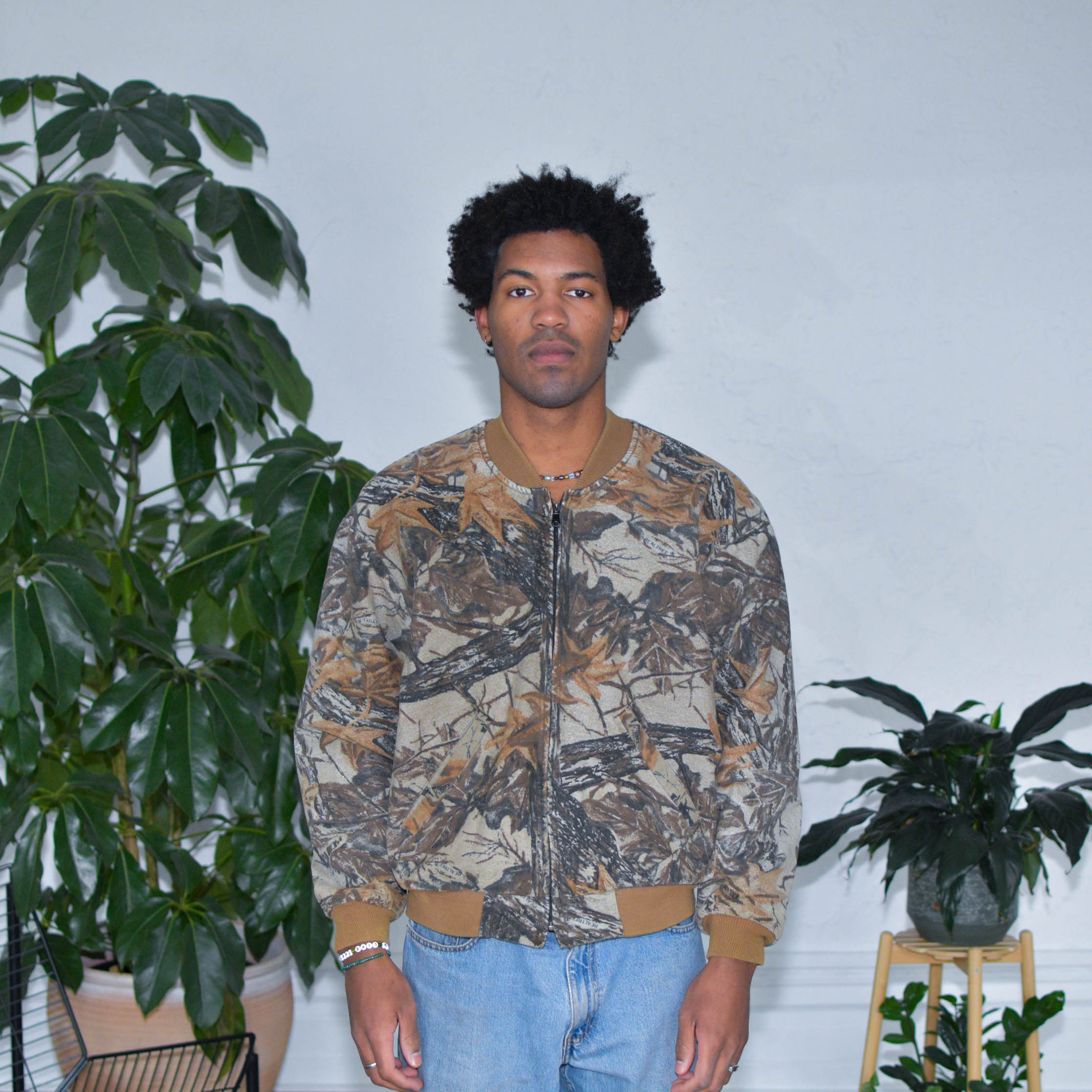 Veste camouflage zippée Vintage Real Tree