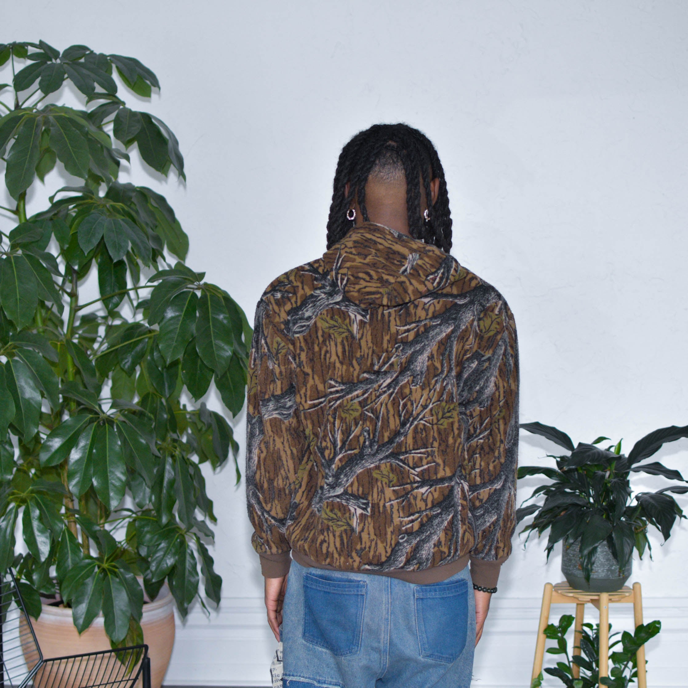 Polaire Camouflage Vintage Col Zippé