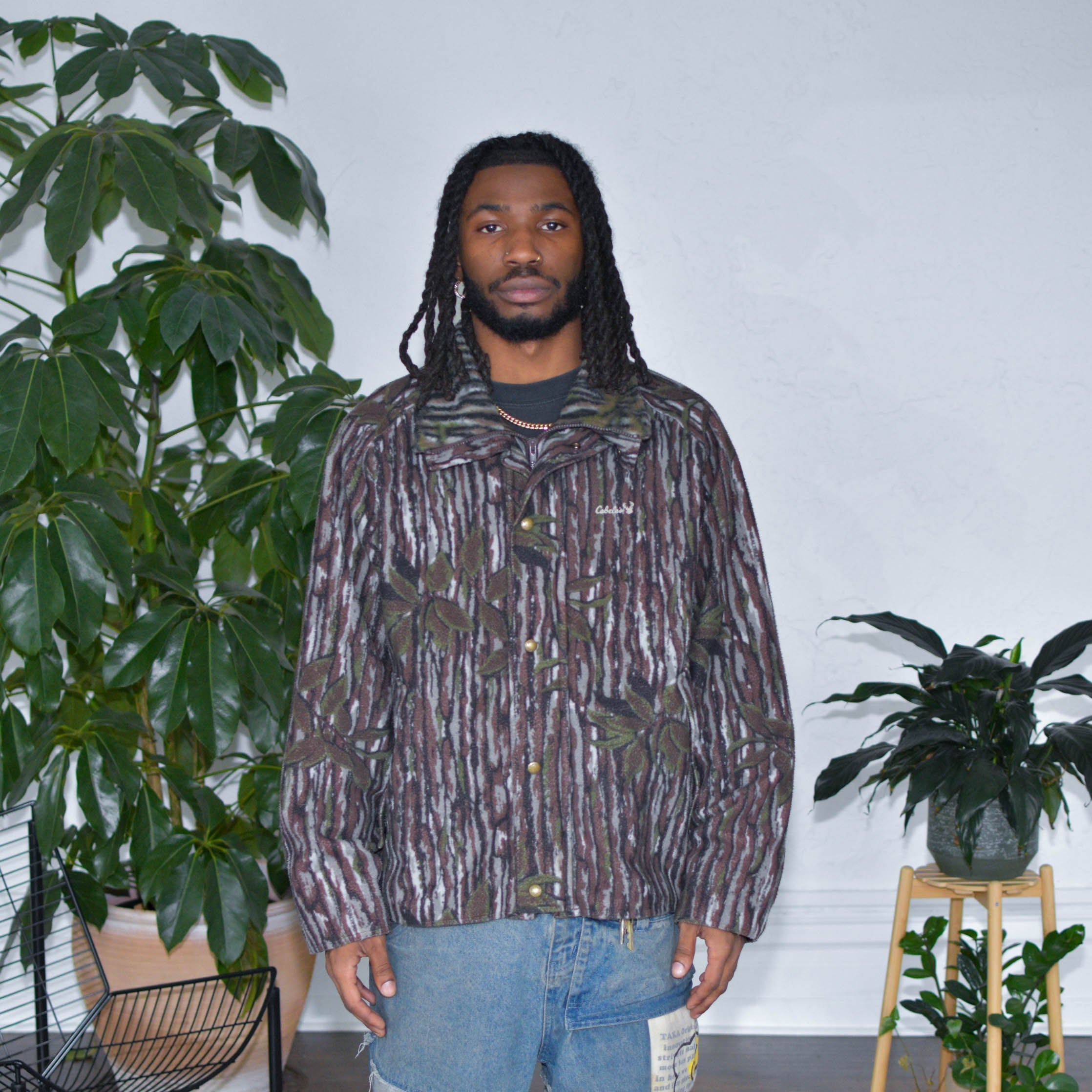 Blouson polaire vintage en Gore-Tex camouflage