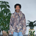 Veste polaire doublée camouflage vintage
