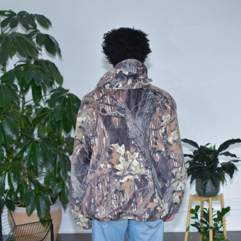 Veste polaire doublée camouflage vintage