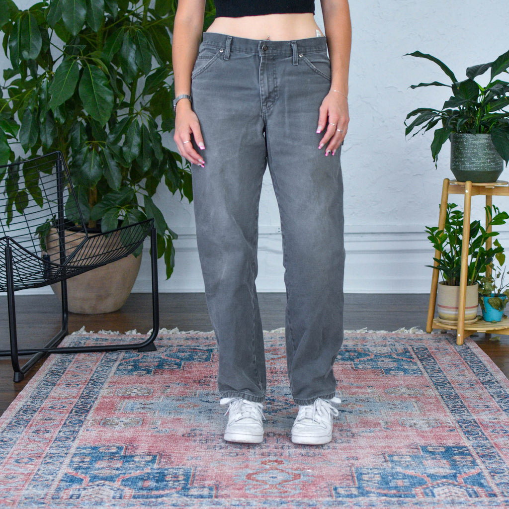Pantalon vintage gris délavé