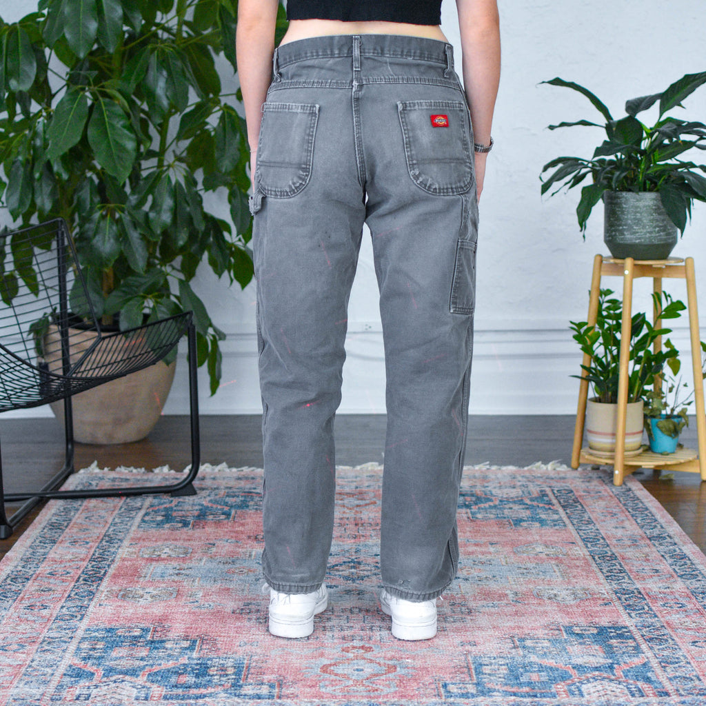 Pantalon vintage gris délavé