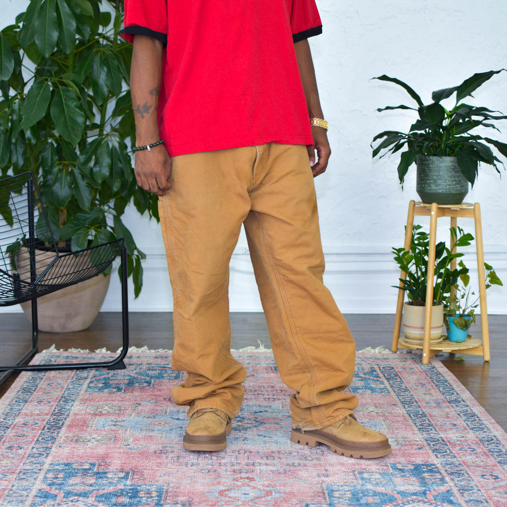 Pantalon de travail vintage doublé de flanelle