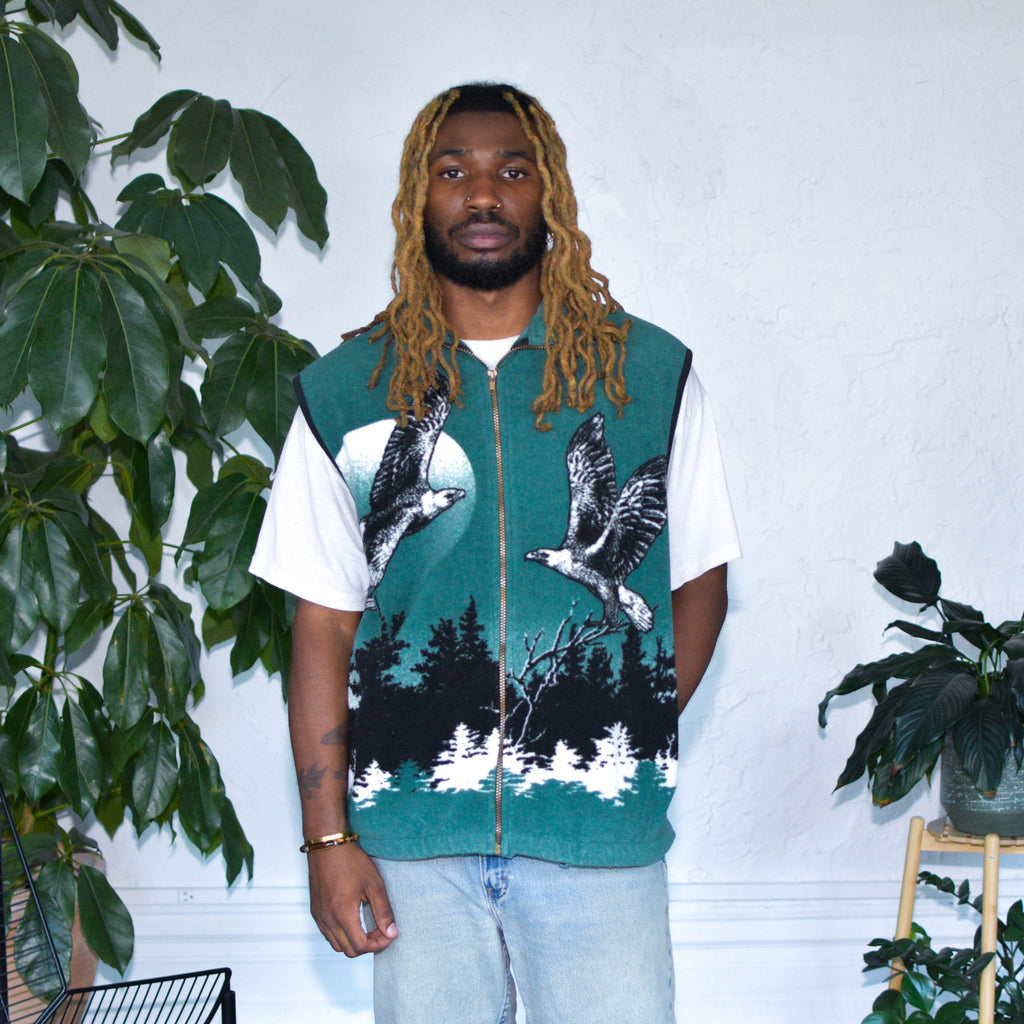 Gilet polaire Vintage Eagle Forest
