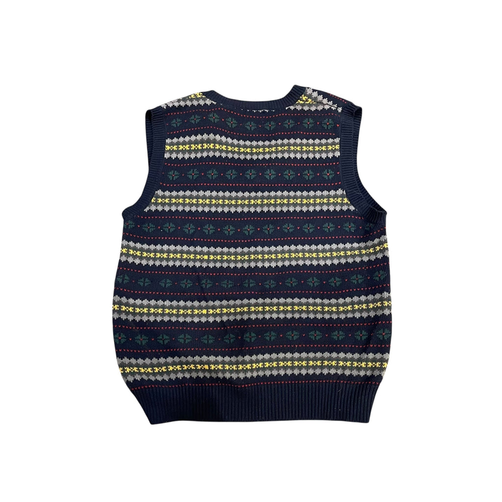 Gilet en maille multicolore