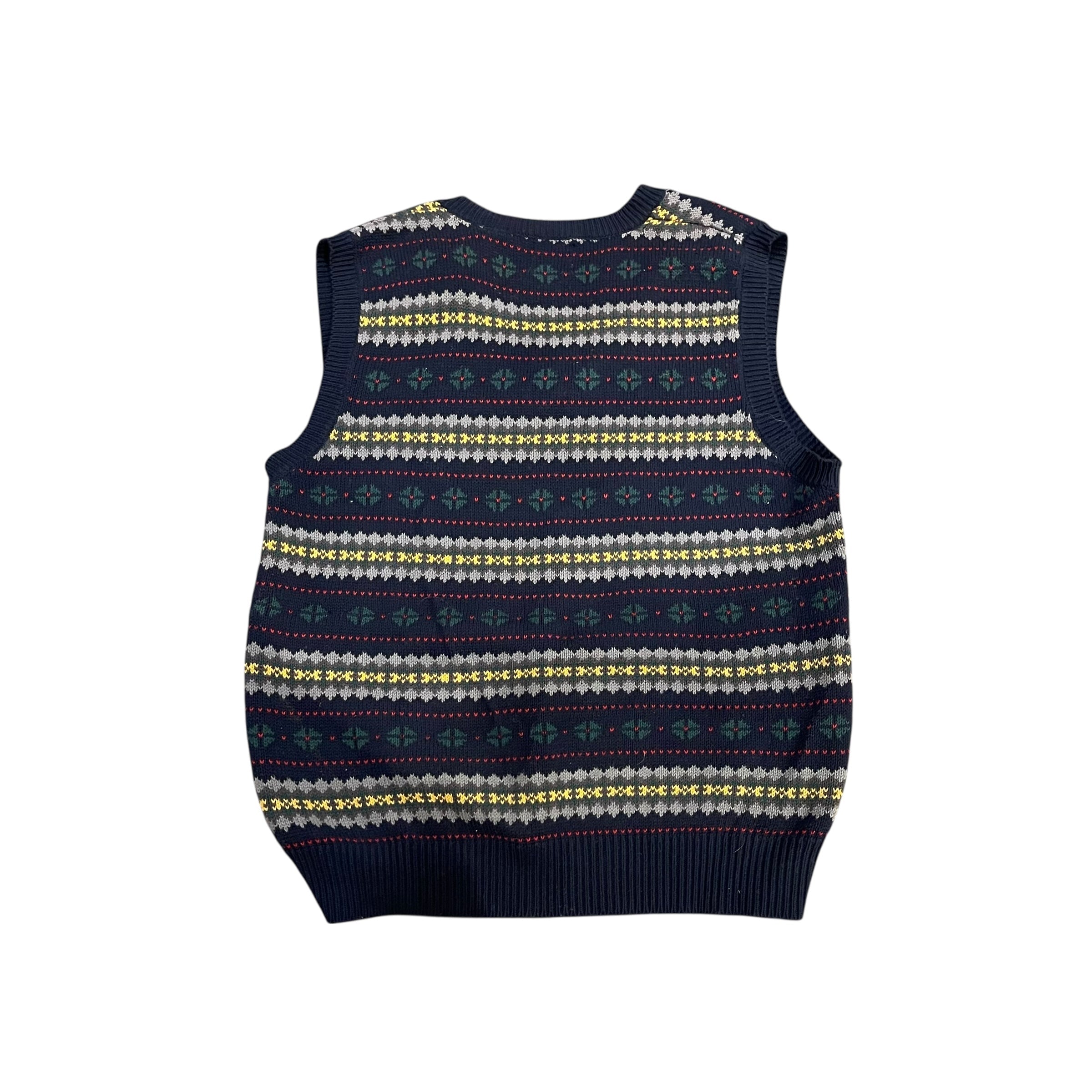 Gilet en maille multicolore