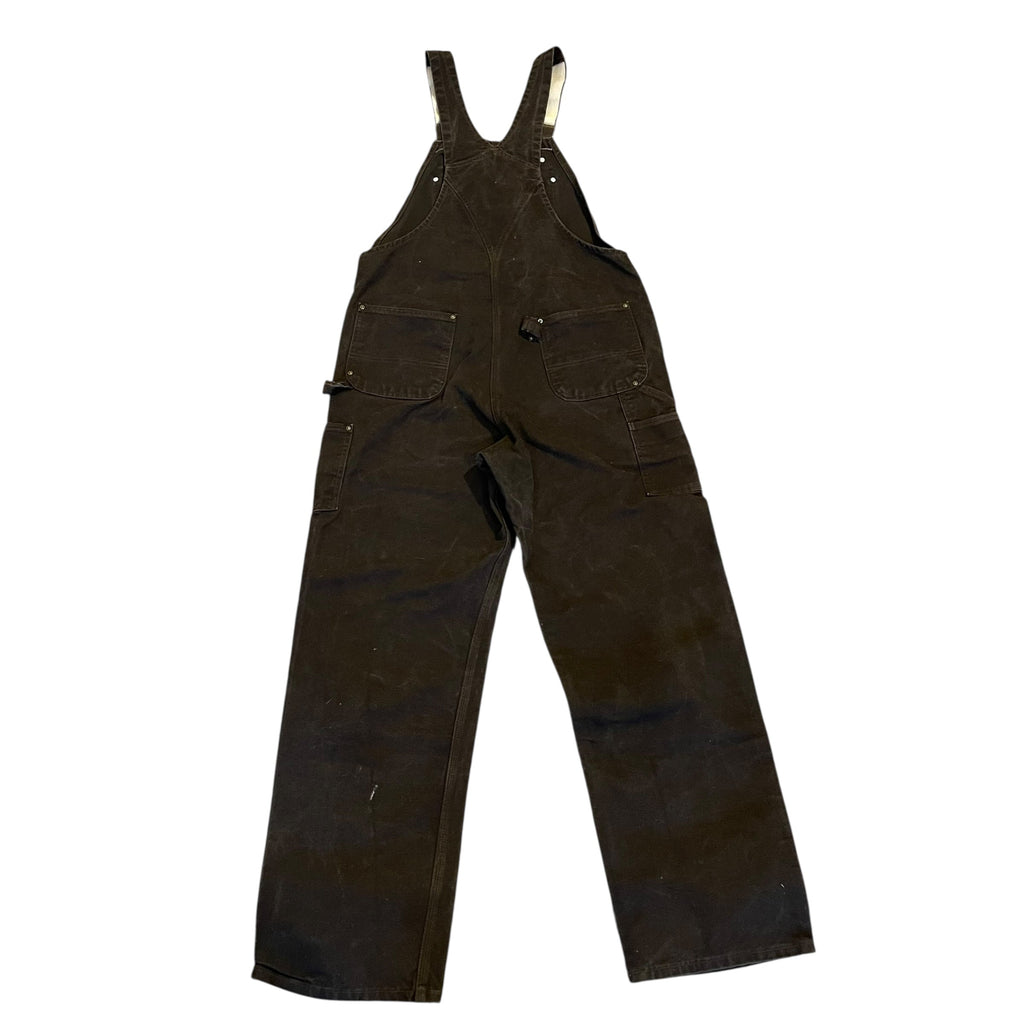Salopette vintage marron foncé à double genou