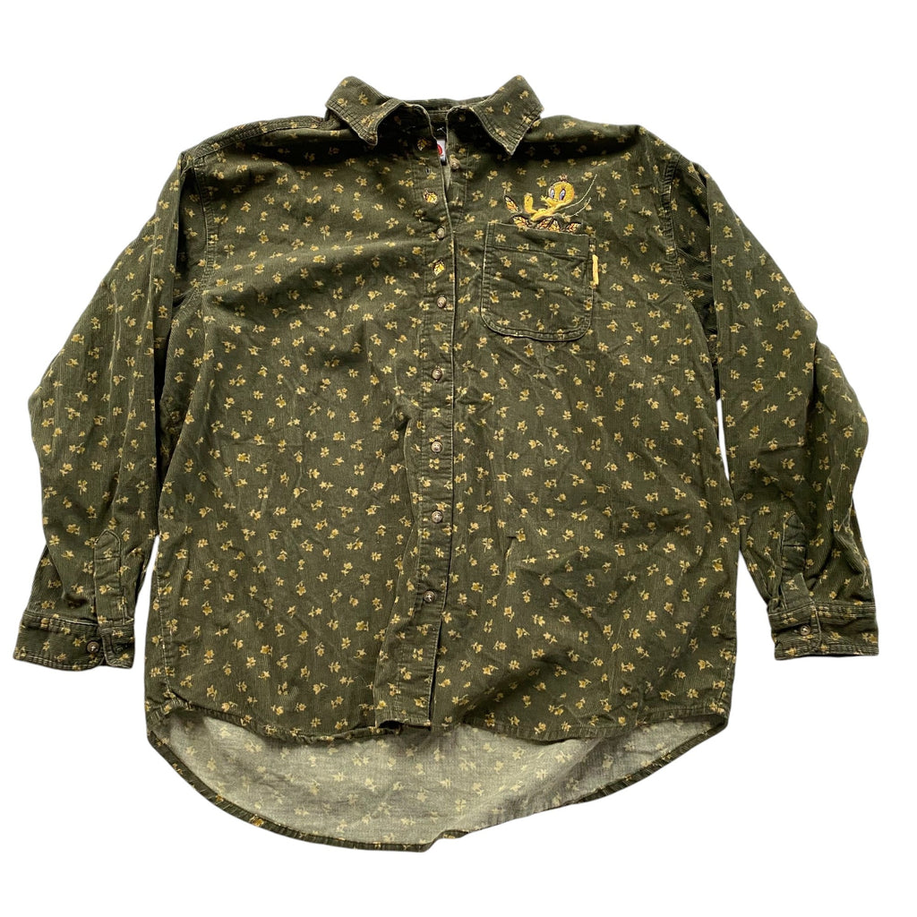 Chemise en velours côtelé à manches longues