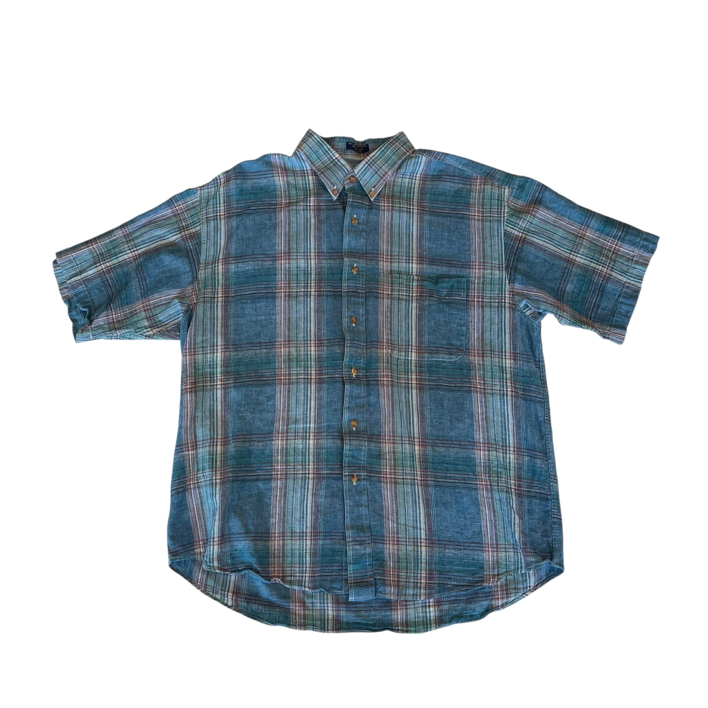 Chemise en flanelle à manches courtes