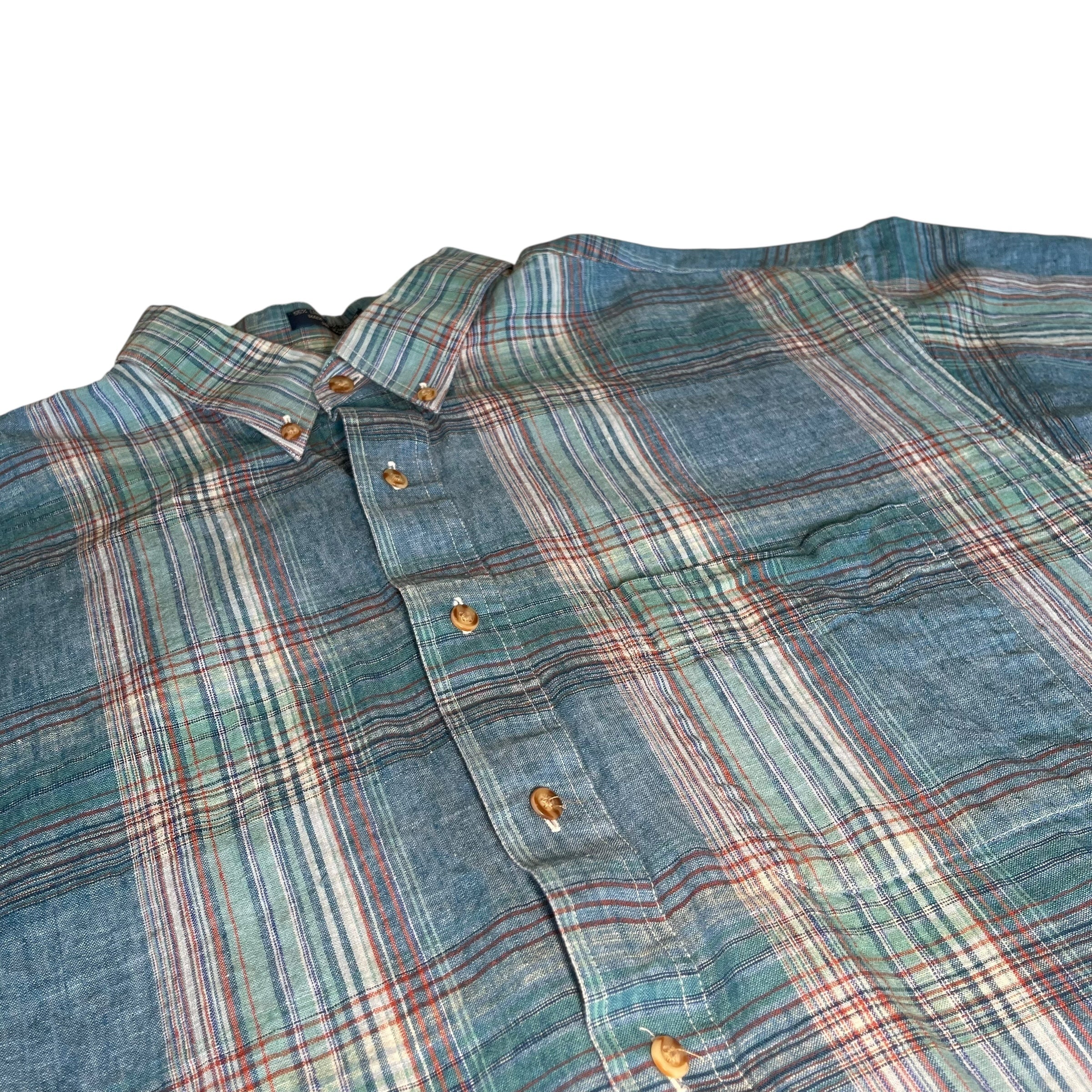 Chemise en flanelle à manches courtes